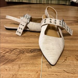 Ophelia Roe sz 10 flats w/ strap